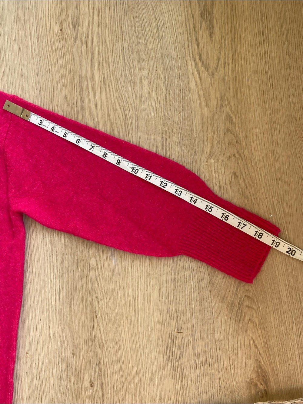 J.Crew Fuchsia Alpaca Merino Wool Blend Crewneck Sweater XS Cozy Soft Knit - Picture 11 of 11